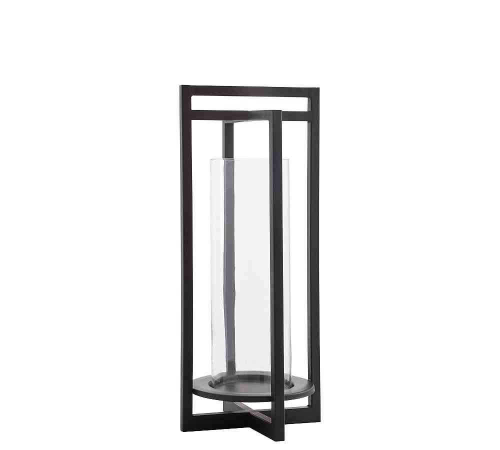 Brooks Cross Bar Metal Outdoor Lantern- Pair image 5