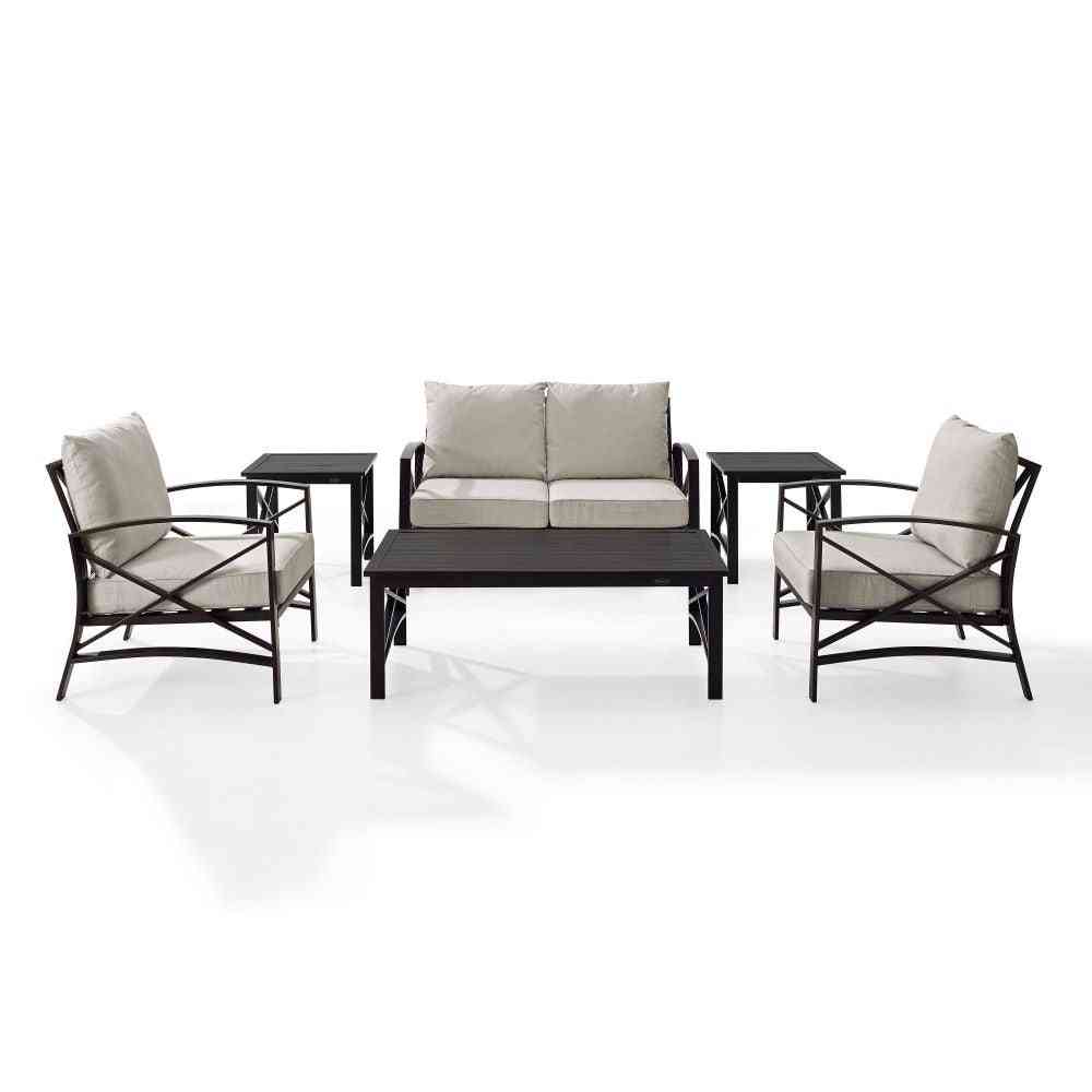 Kaplan 6pc Outdoor Loveseat Patio Furniture Set image 7