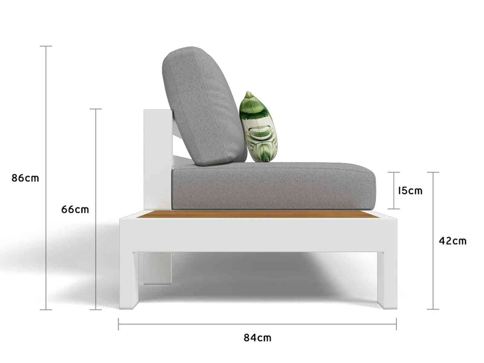 Aspen 5 Seater Outdoor Teak Platform Lounge Setting image 4