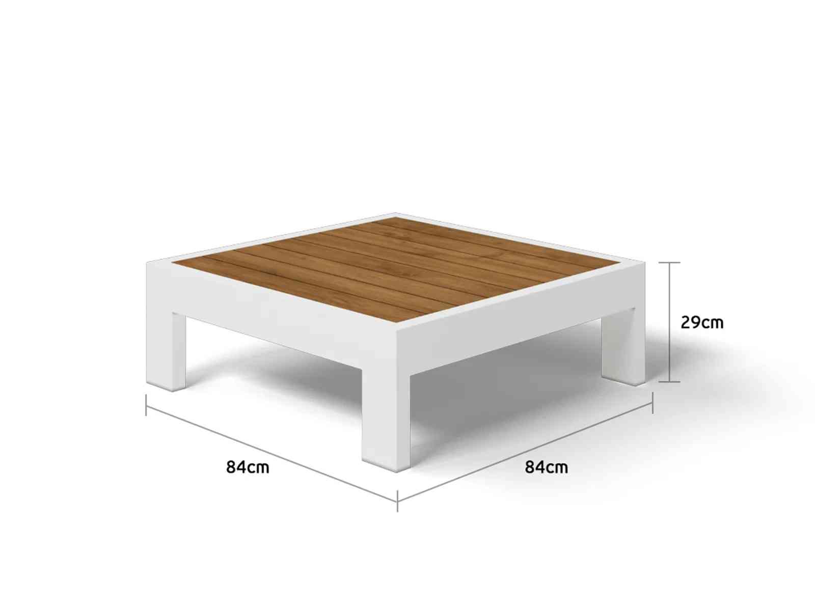 Aspen 5 Seater Outdoor Teak Platform Lounge Setting image 5