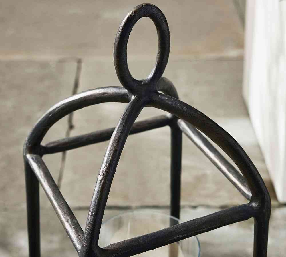 Fallon Forged-Iron Outdoor Lantern- Pair image 10