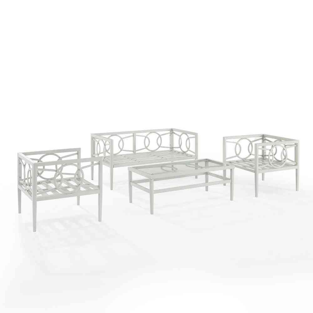 Ashford 4pc Outdoor Loveseat Patio Furniture Set image 6