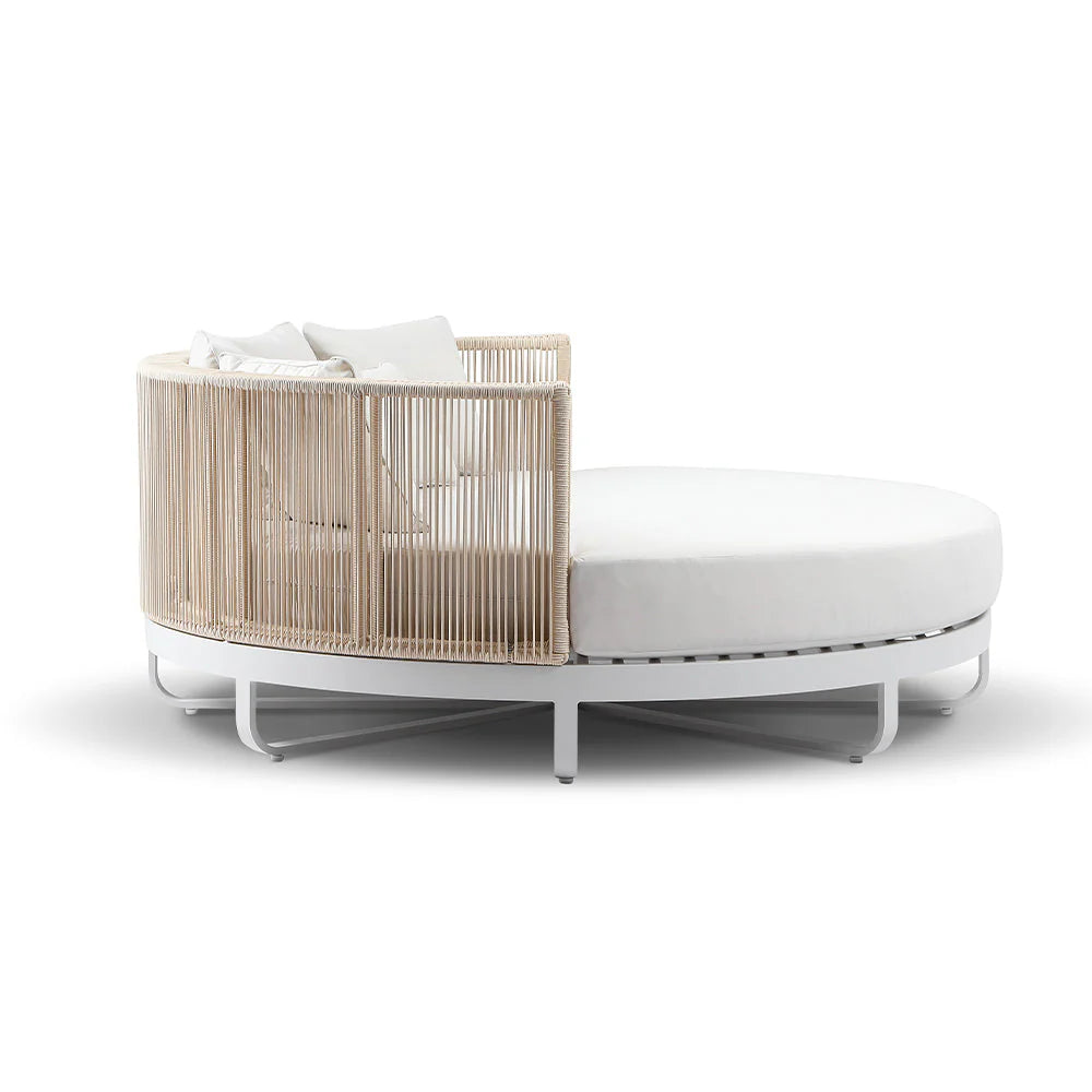 Solene Round Daybed with Artisan Rope Detailing
