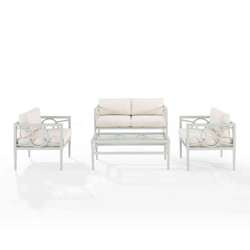 Ashford 4pc Outdoor Loveseat Patio Furniture Set image 5