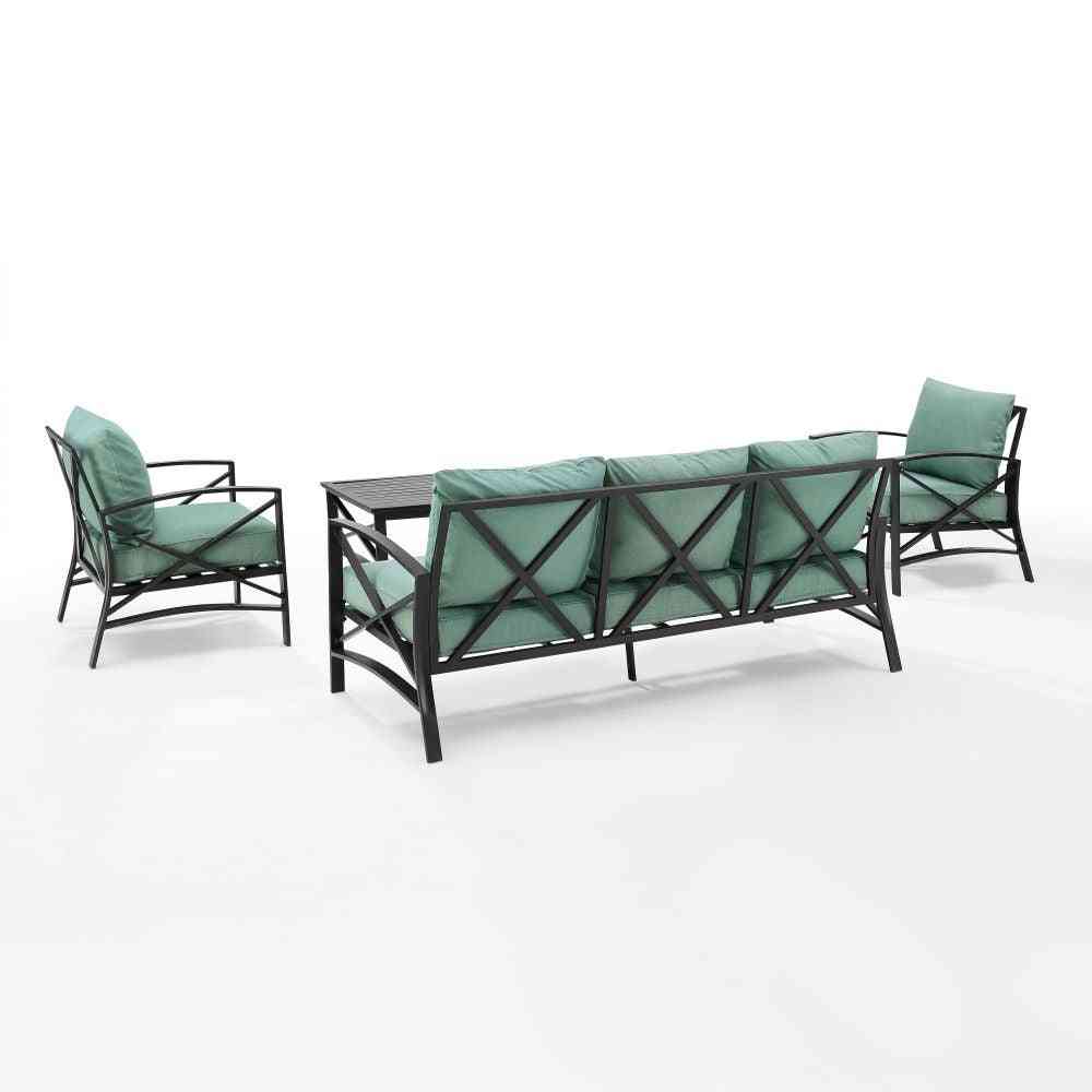Kaplan 4pc Outdoor Metal Sofa Set image 8