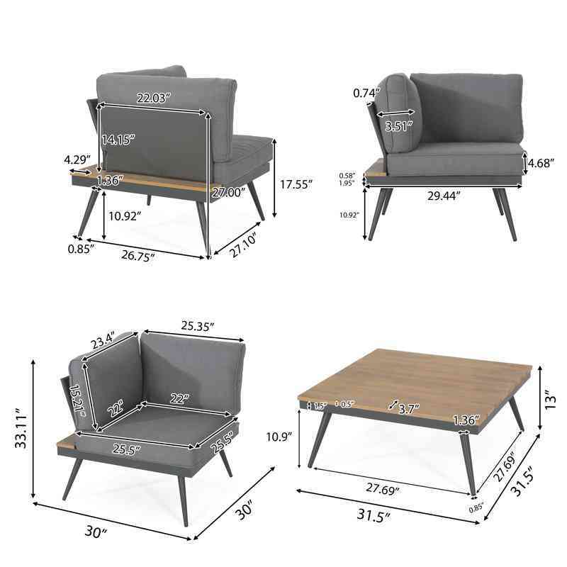 Nexus Sectional Sofa Suite - Brown image 8