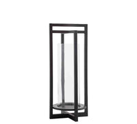 Brooks Cross Bar Metal Outdoor Lantern- Pair image 5