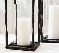 Fallon Forged-Iron Outdoor Lantern- Pair image 8