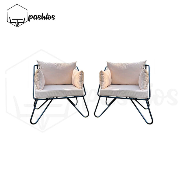 Etheral Patio Chairs with Cushions (Set of 2)