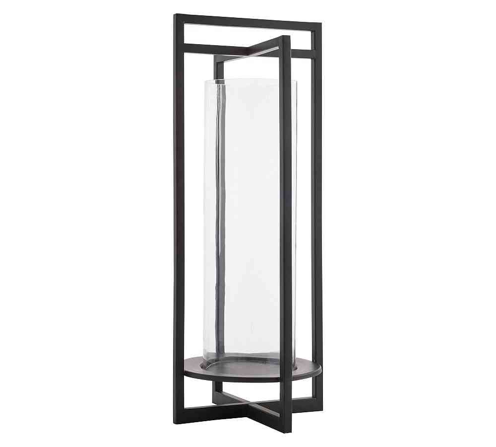 Brooks Cross Bar Metal Outdoor Lantern- Pair image 7