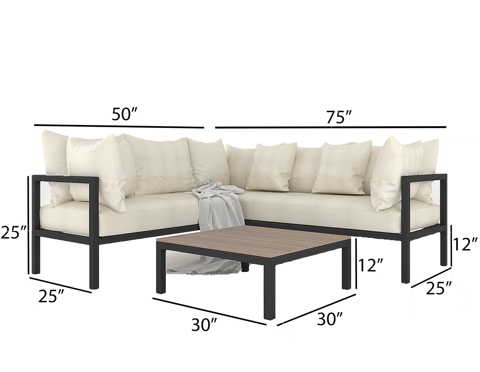 Beach Luxury Sectional Sofa Set image 4