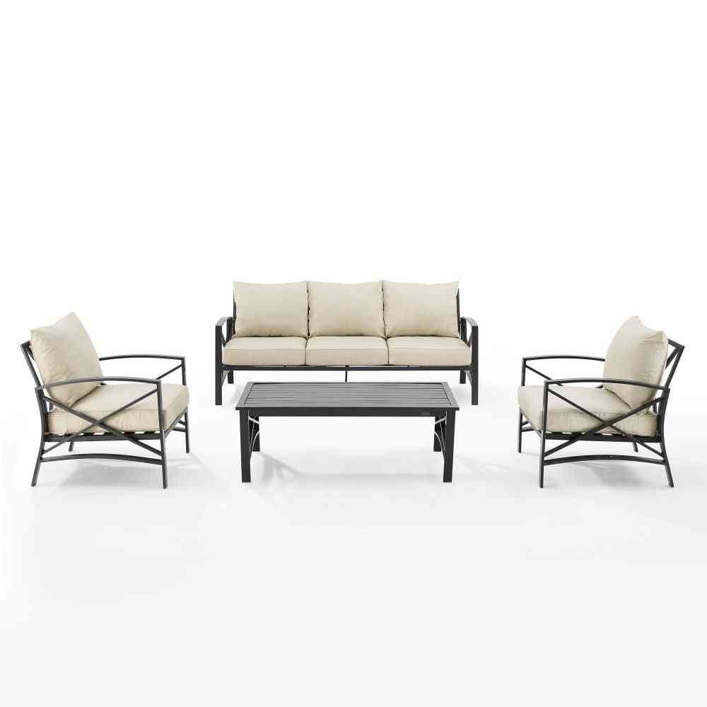 Kaplan 4pc Outdoor Sofa Patio Furniture Set image 5