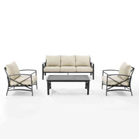 Kaplan 4pc Outdoor Sofa Patio Furniture Set image 5