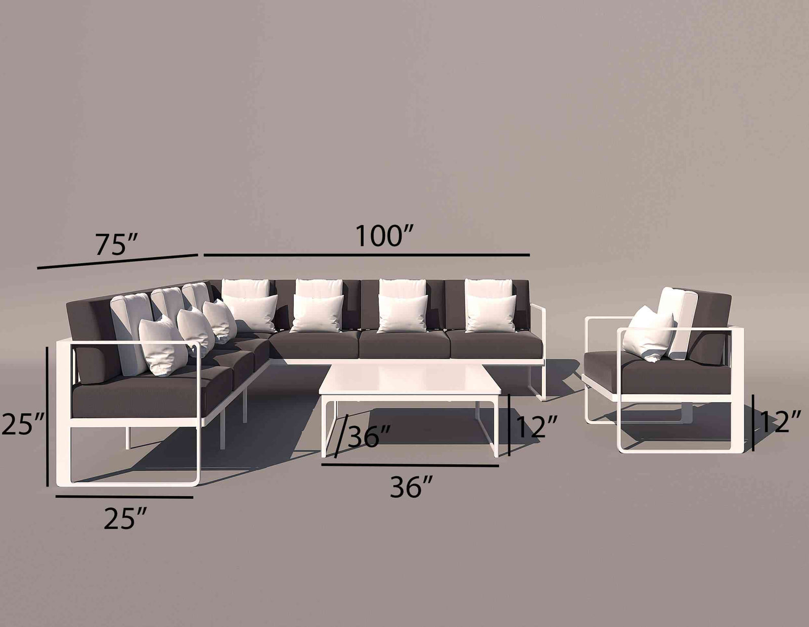Luxe Outdoor Sofa Set image 8