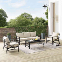 Kaplan 4pc Outdoor Sofa Patio Furniture Set image 0