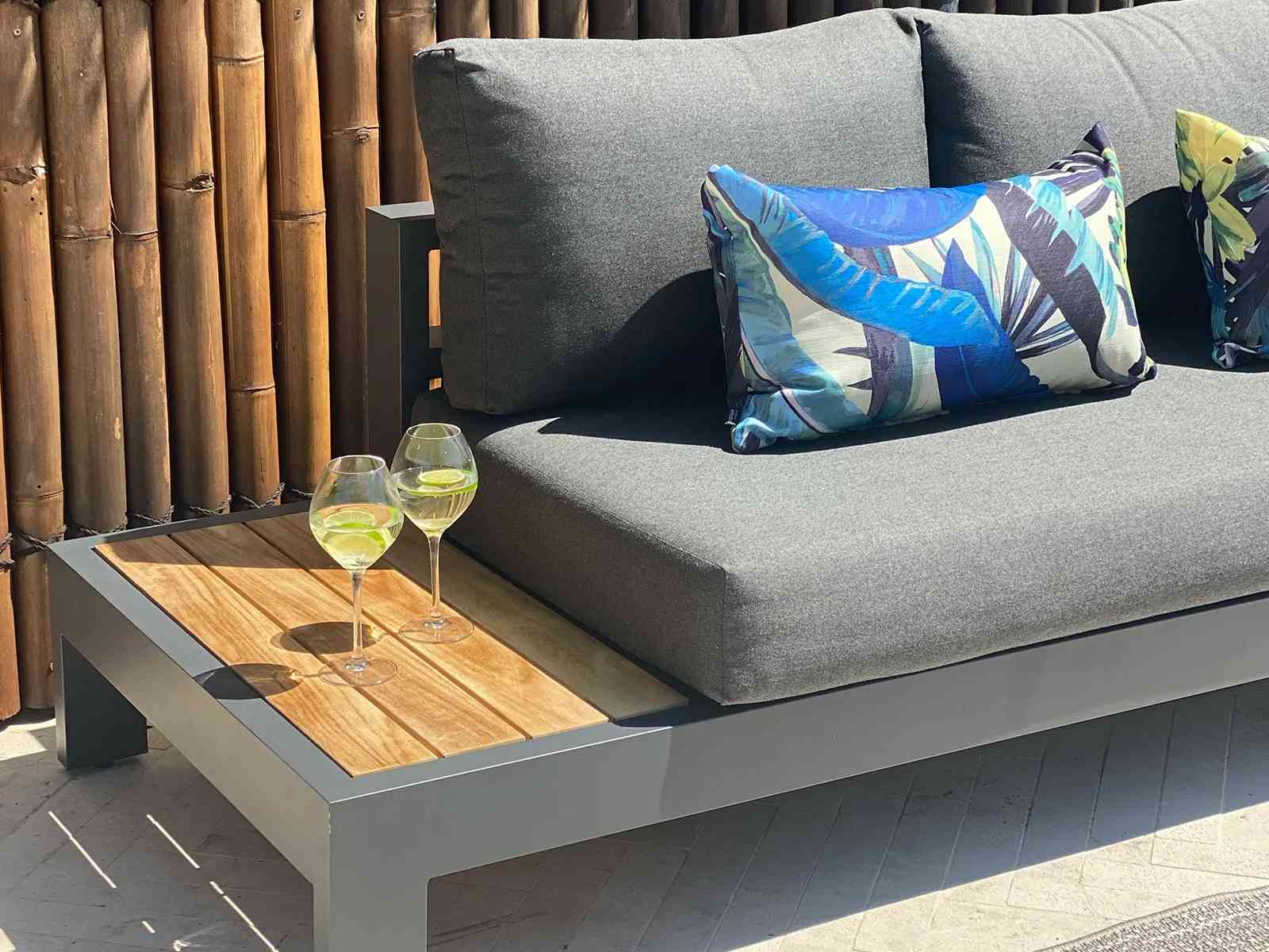 Aspen 6 Seater Outdoor Teak Platform Lounge Setting image 8