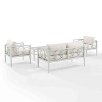 Ashford 4pc Outdoor Loveseat Patio Furniture Set image 7