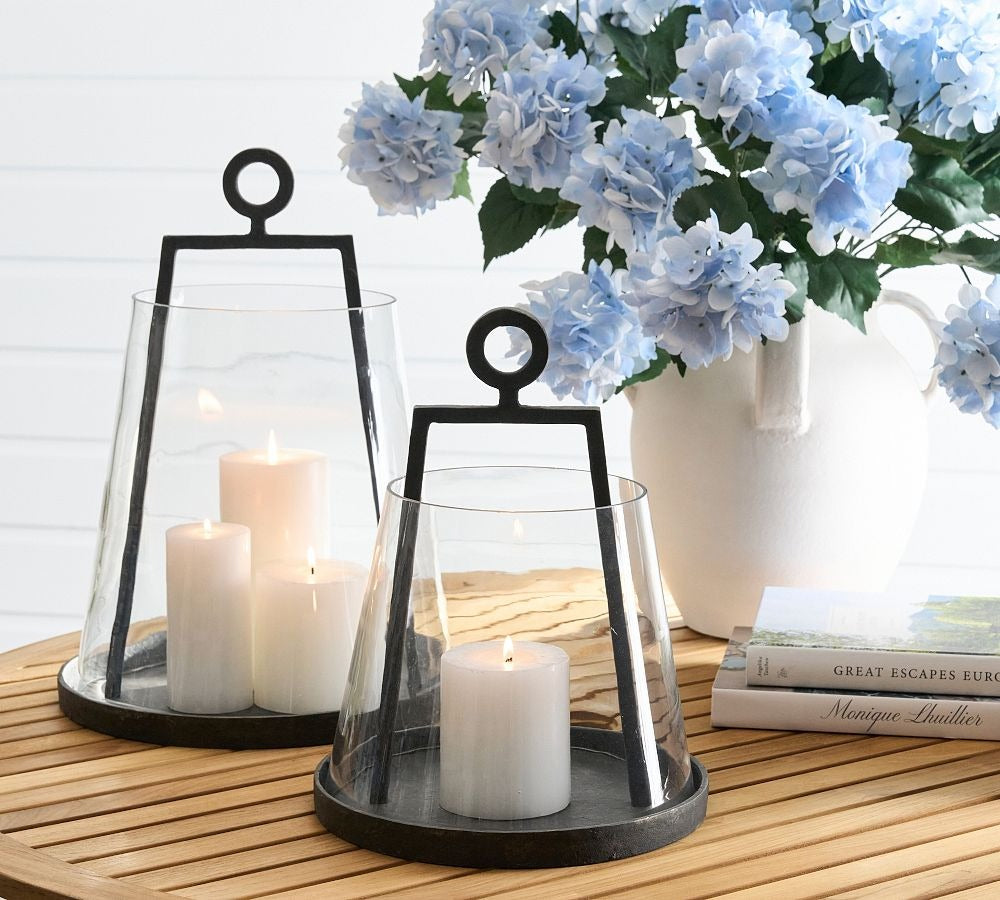 Easton Forged-Metal Outdoor Lantern-Pair image 6