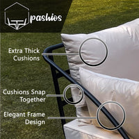 Etheral Patio Chairs with Cushions (Set of 2) image 8