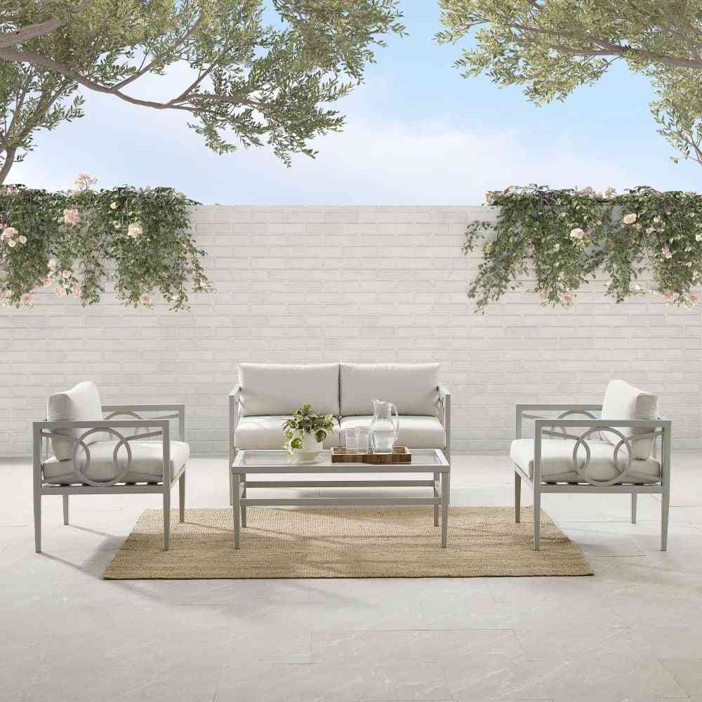 Ashford 4pc Outdoor Loveseat Patio Furniture Set image 2