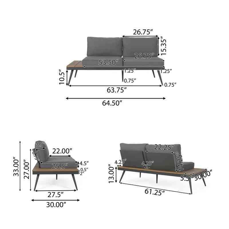 Nexus Sectional Sofa Suite - Brown image 9