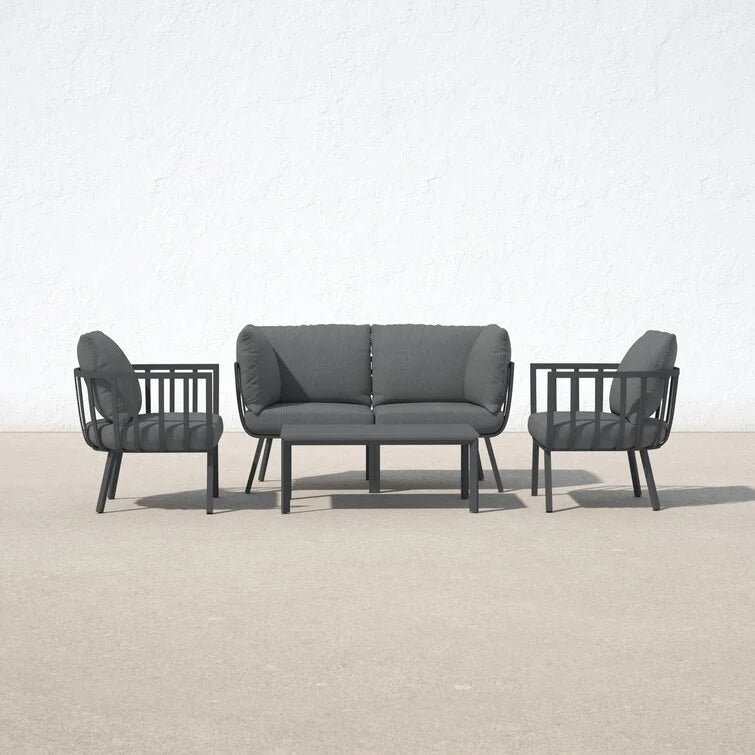 Atlas Patio 4 Seater Sofa - Grey image 0