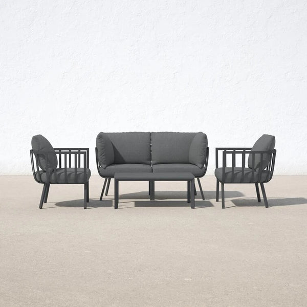 Atlas Patio 4 Seater Sofa - Grey