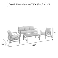 Kaplan 4pc Outdoor Sofa Patio Furniture Set image 10