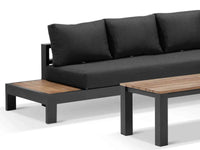 Aspen 6 Seater Outdoor Teak Platform Lounge Setting image 3