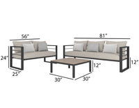 Pool Deck Contemporary Set- 5 seater image 4