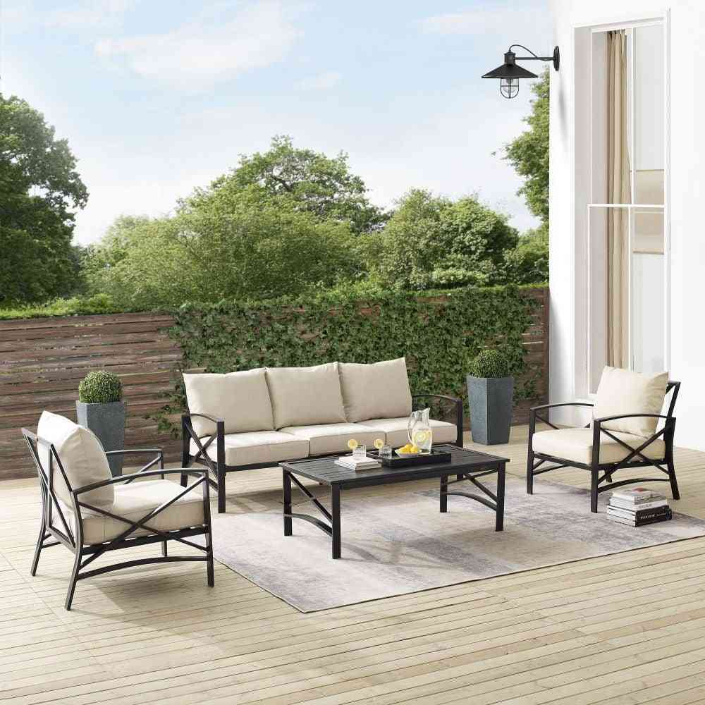 Kaplan 4pc Outdoor Sofa Patio Furniture Set image 1