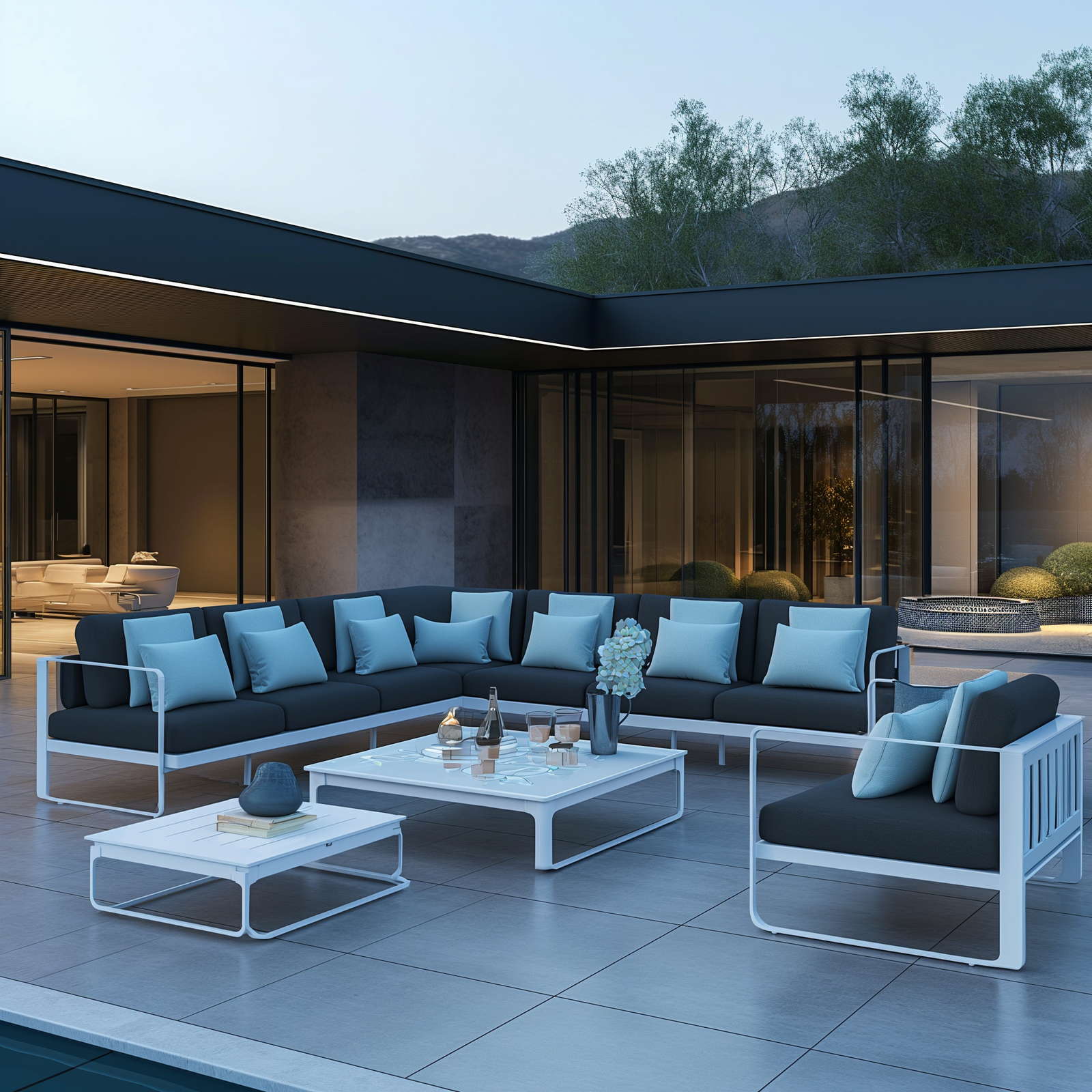 Luxe Outdoor Sofa Set image 6