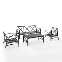Kaplan 4pc Outdoor Sofa Patio Furniture Set image 9