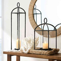 Fallon Forged-Iron Outdoor Lantern- Pair image 0