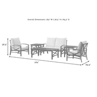 Kaplan 6pc Outdoor Loveseat Patio Furniture Set image 10