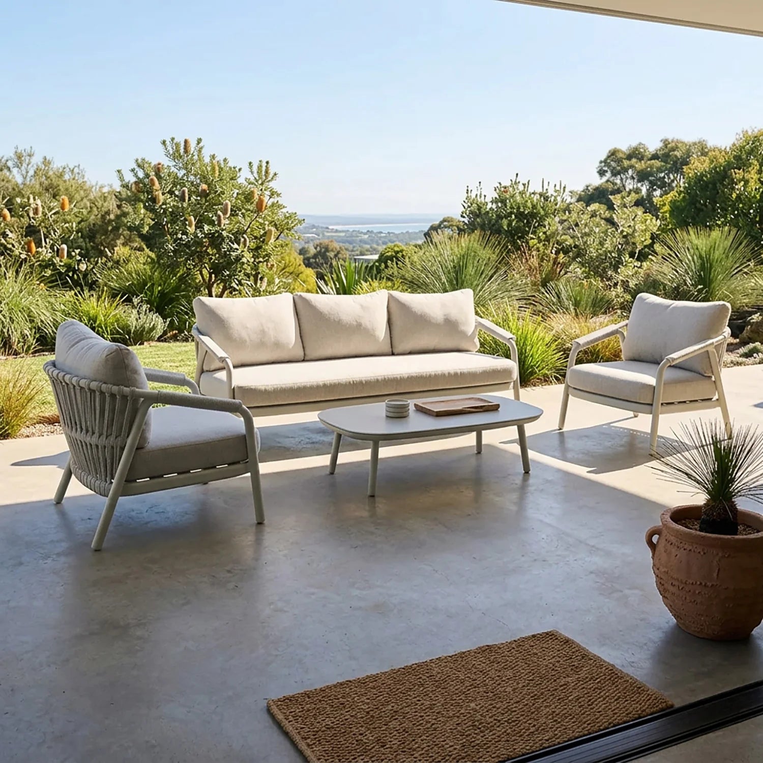 Aster 5-Seater Outdoor Lounge Set with Coffee Table
