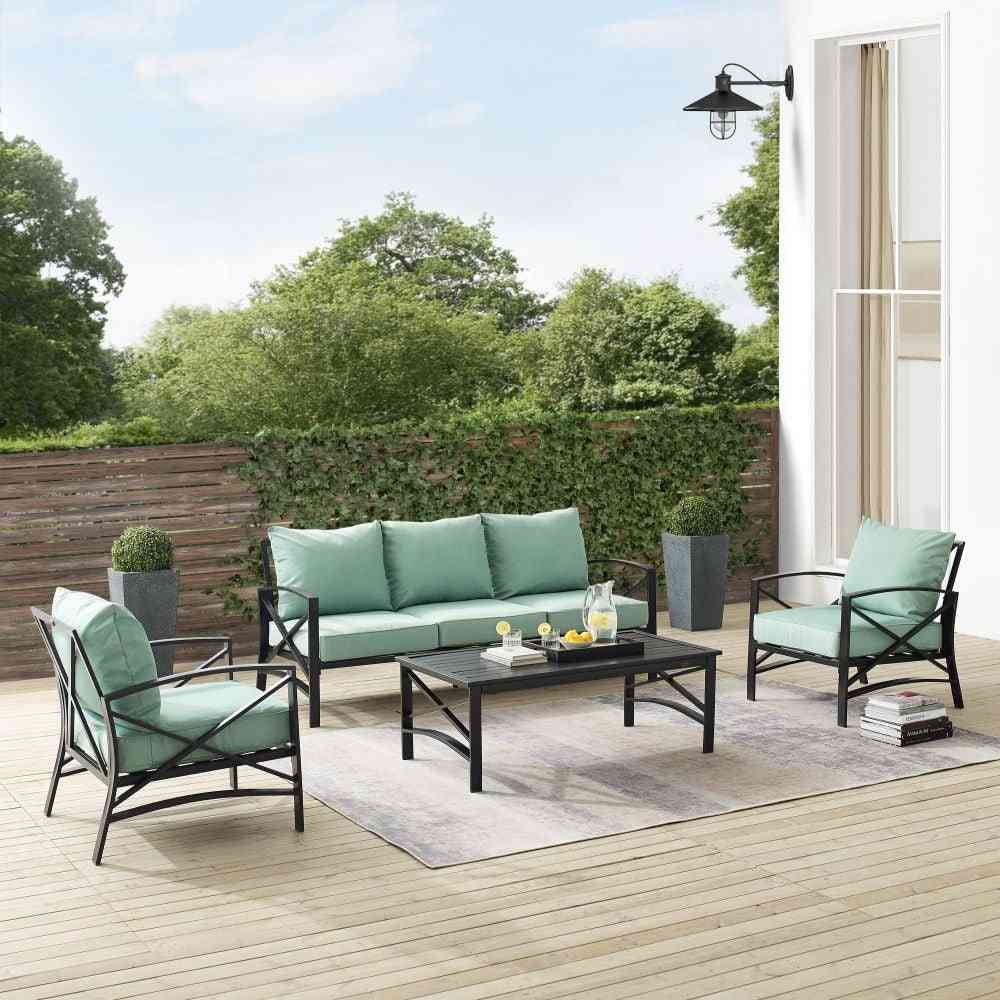 Kaplan 4pc Outdoor Metal Sofa Set image 1