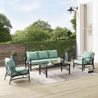 Kaplan 4pc Outdoor Metal Sofa Set image 1
