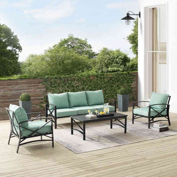 Kaplan 4pc Outdoor Metal Sofa Set image 1