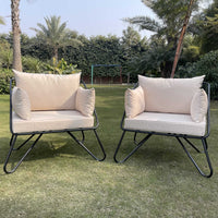 Etheral Patio Chairs with Cushions (Set of 2) image 1