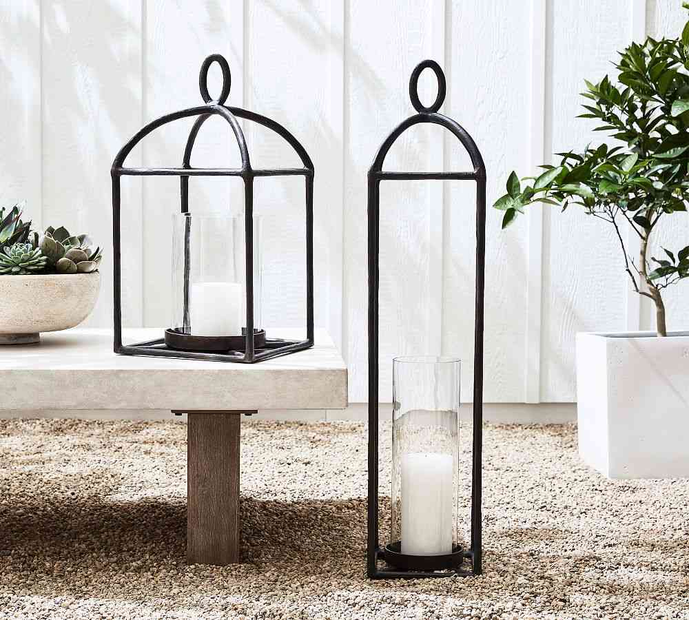 Fallon Forged-Iron Outdoor Lantern- Pair image 9