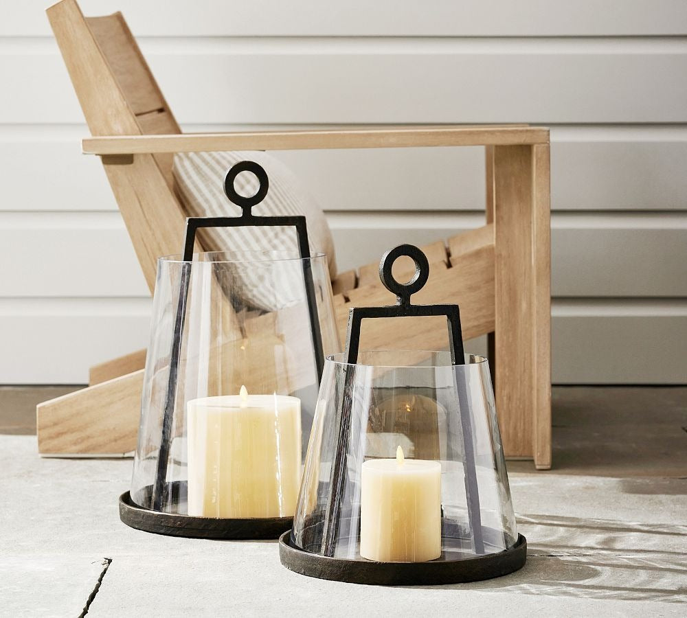 Easton Forged-Metal Outdoor Lantern-Pair image 8
