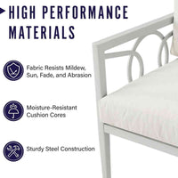 Ashford 4pc Outdoor Loveseat Patio Furniture Set image 3