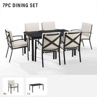 Kaplan 7pc Outdoor Dining Set image 5