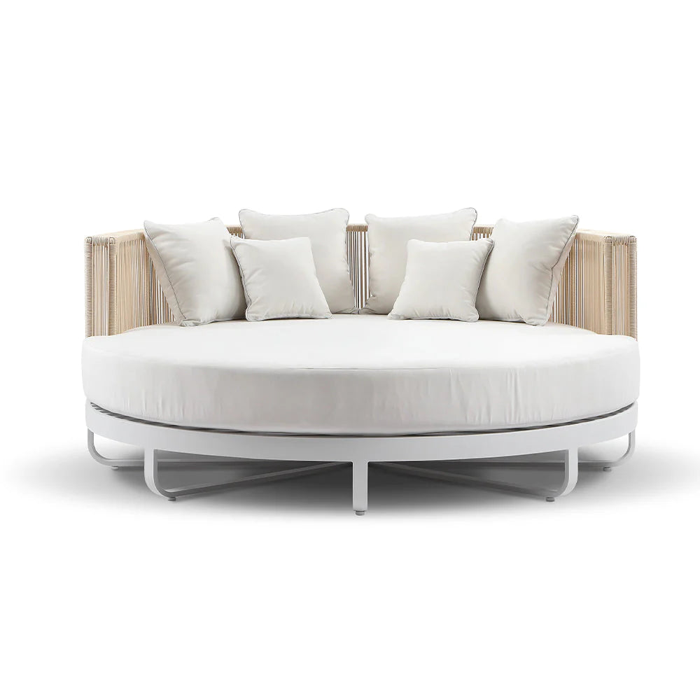 Solene Round Daybed with Artisan Rope Detailing