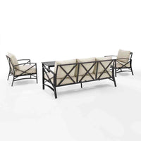 Kaplan 4pc Outdoor Sofa Patio Furniture Set image 4