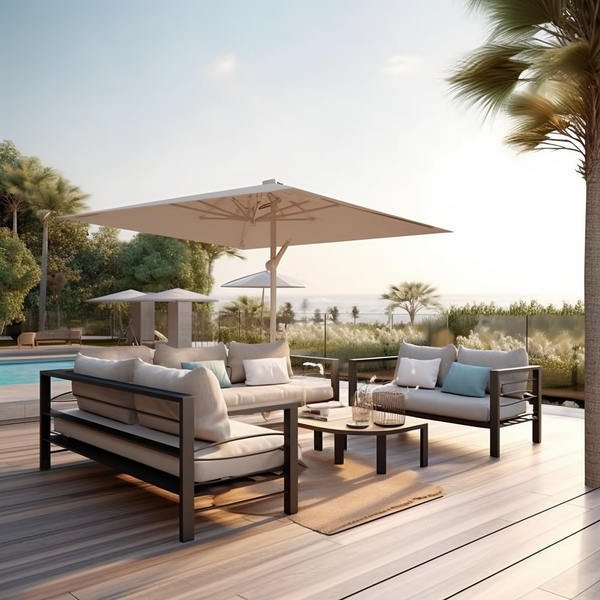 Pool Deck Contemporary Set- 5 seater