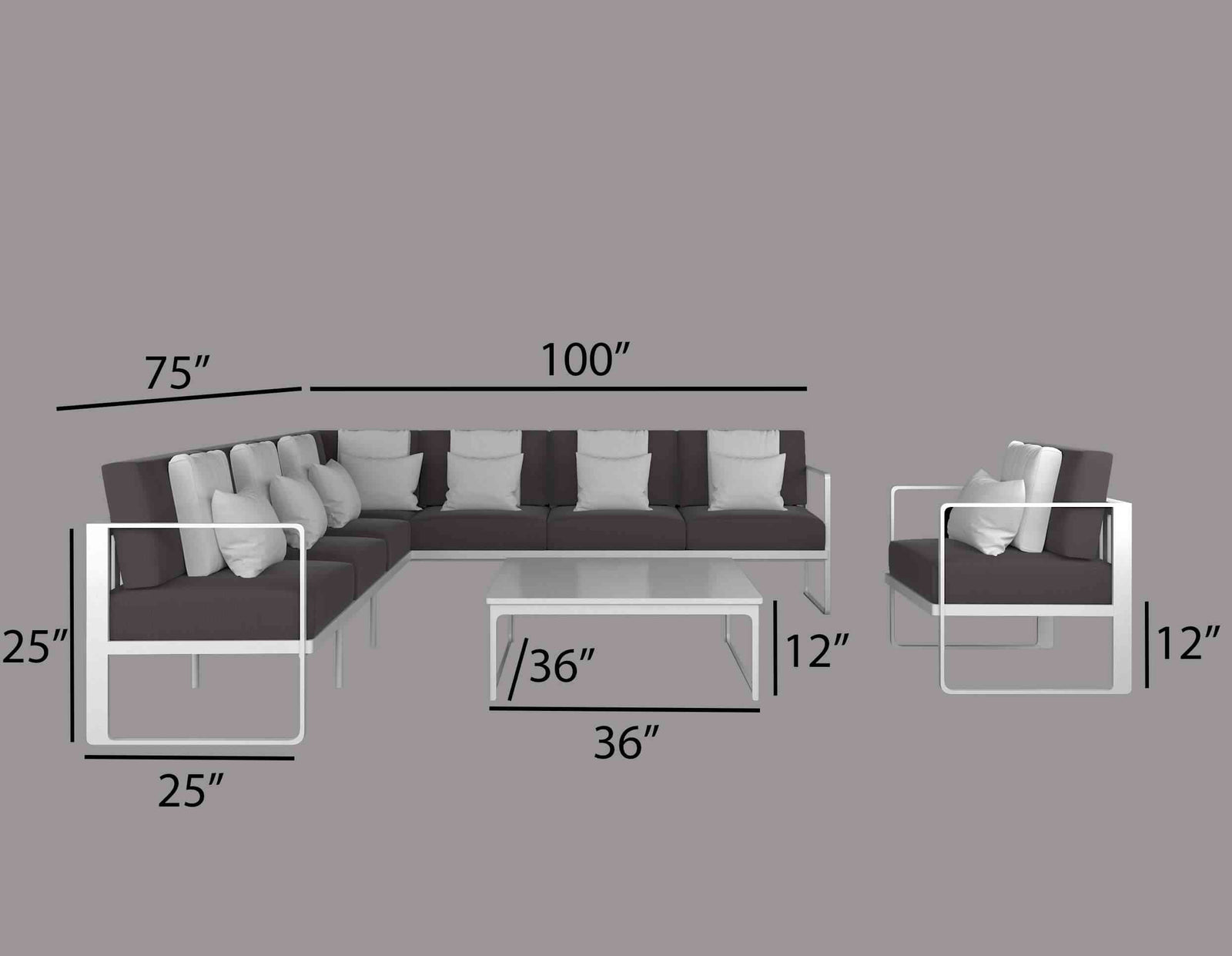 Luxe Outdoor Sofa Set image 7