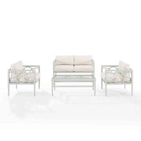 Ashford 4pc Outdoor Loveseat Patio Furniture Set image 5