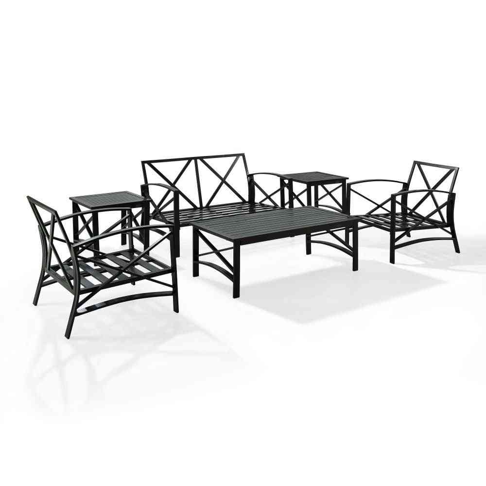 Kaplan 6pc Outdoor Loveseat Patio Furniture Set image 9